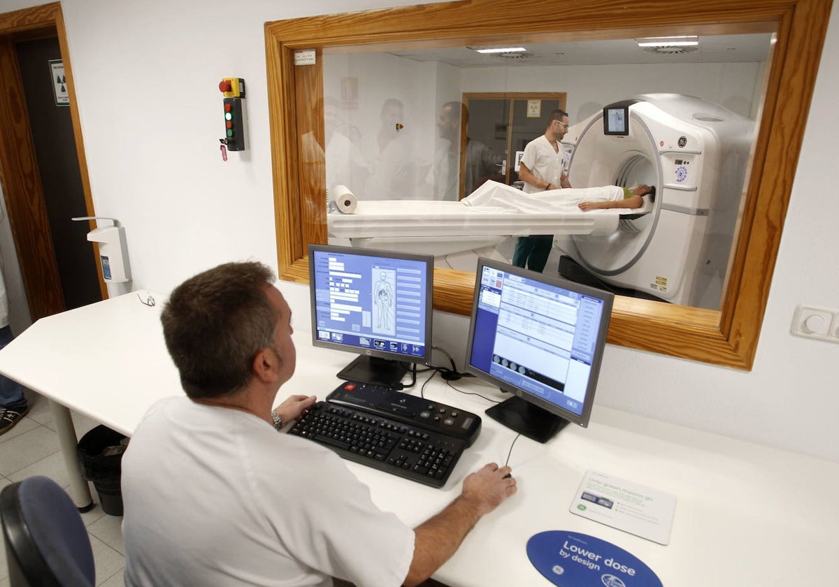 Servicio de Radiología en un hospital.