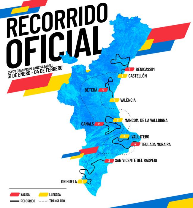 Recorrido oficial en 2024.