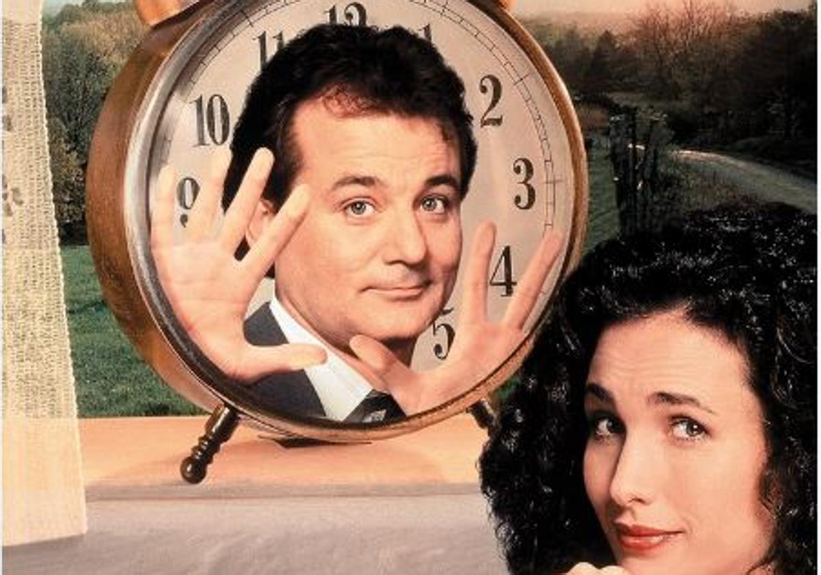 Bill Murray y Andie MacDowell, en 'Atrapado en el tiempo'.