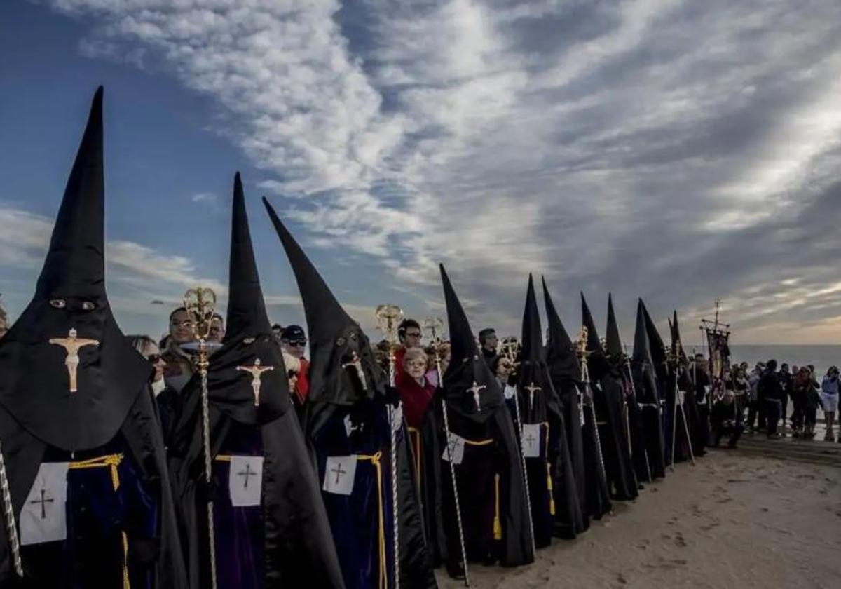 Una procesión de Semana Santa en Valencia.