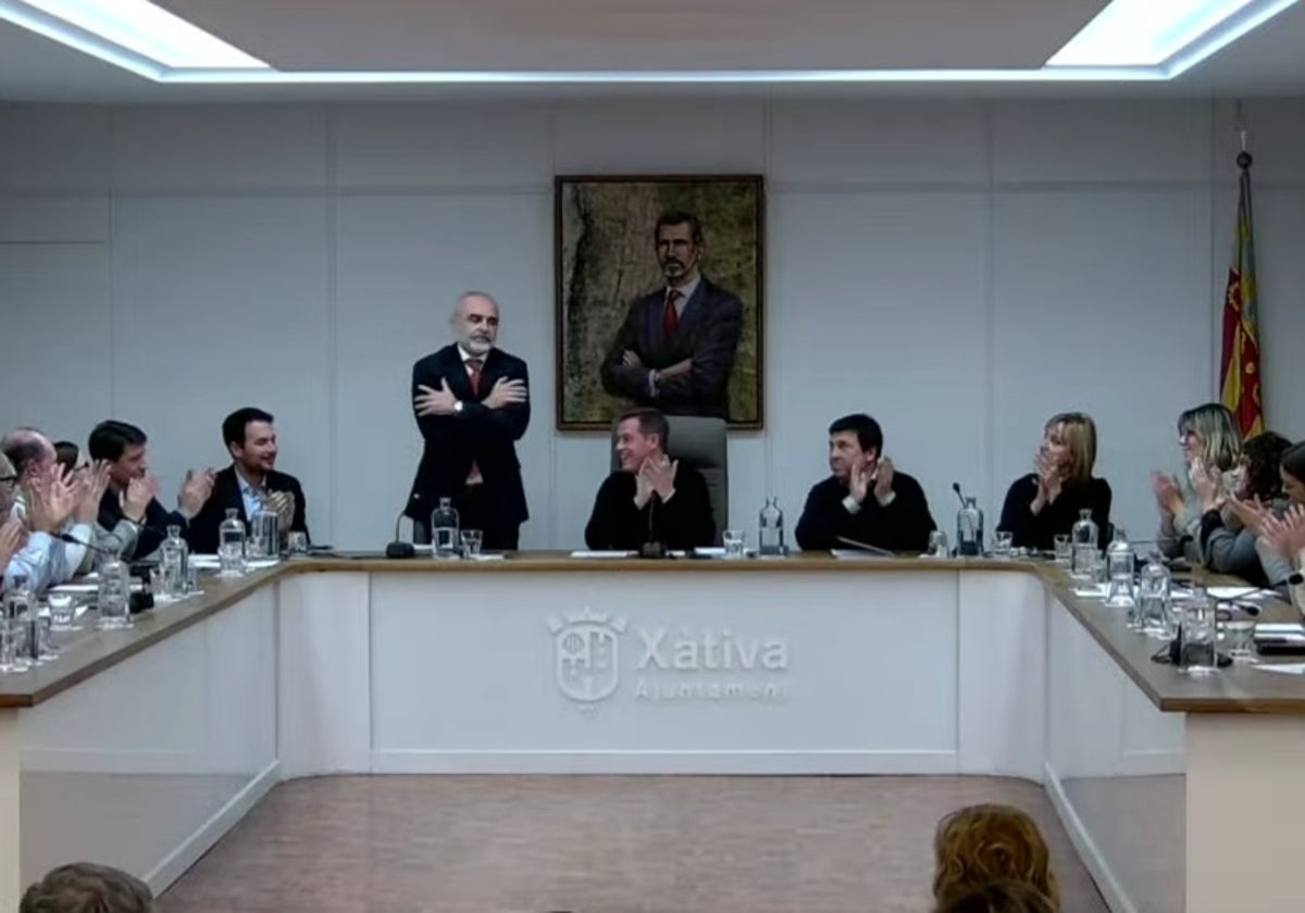 Momento de la despedida al secretario municipal durante más de 21 años.