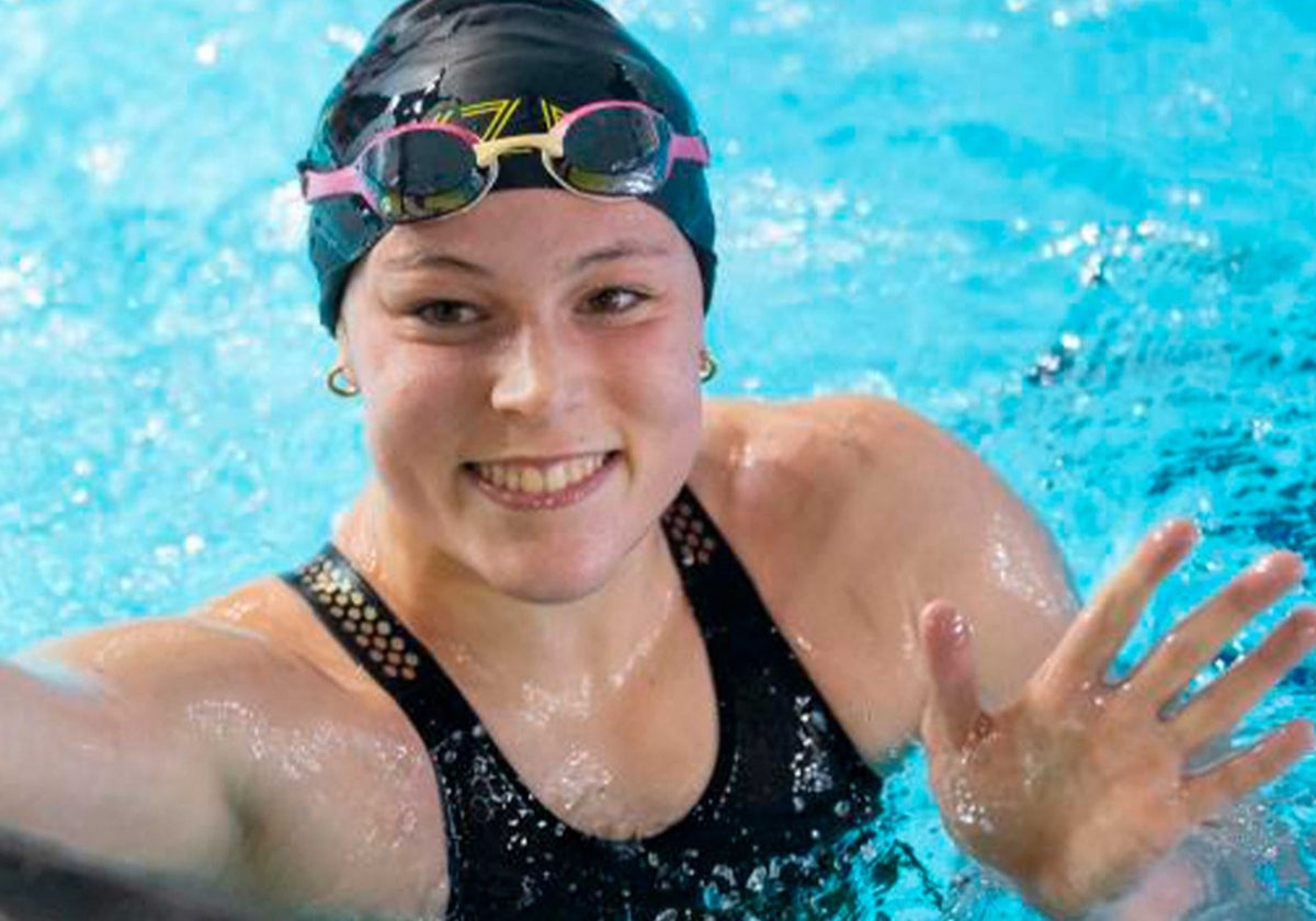 Ángela Martínez feliz tras la clasificación