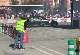 Los coches han derrapado en Gran Turia