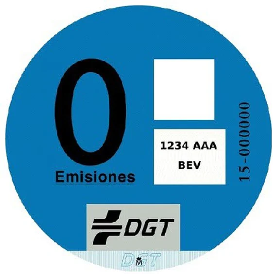 Etiqueta de 'cero emisiones' que dará derecho a la gratuidad de la ORA en Valencia