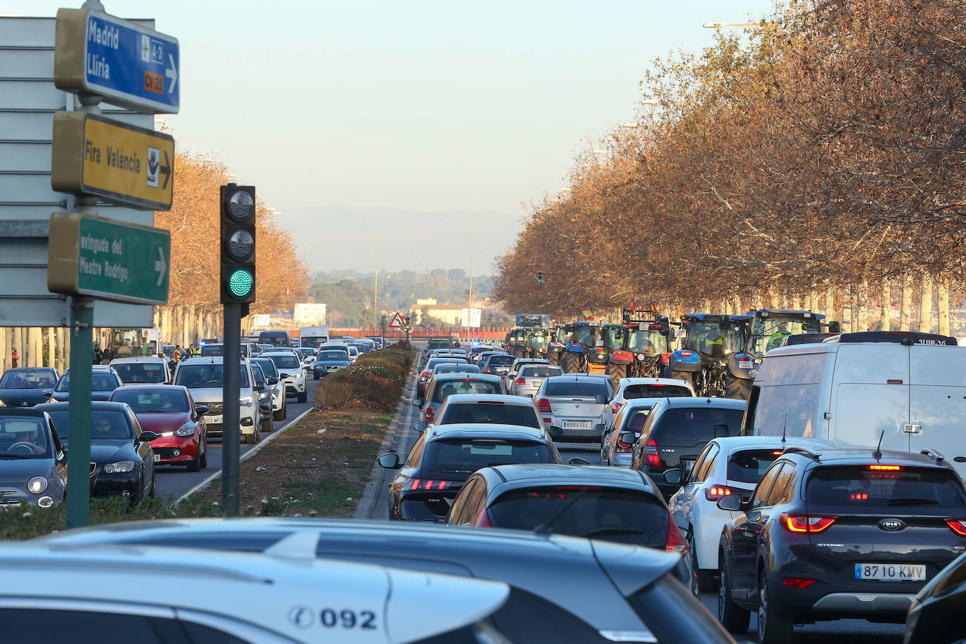 Fotos de la tractorada en Valencia y el resto de España