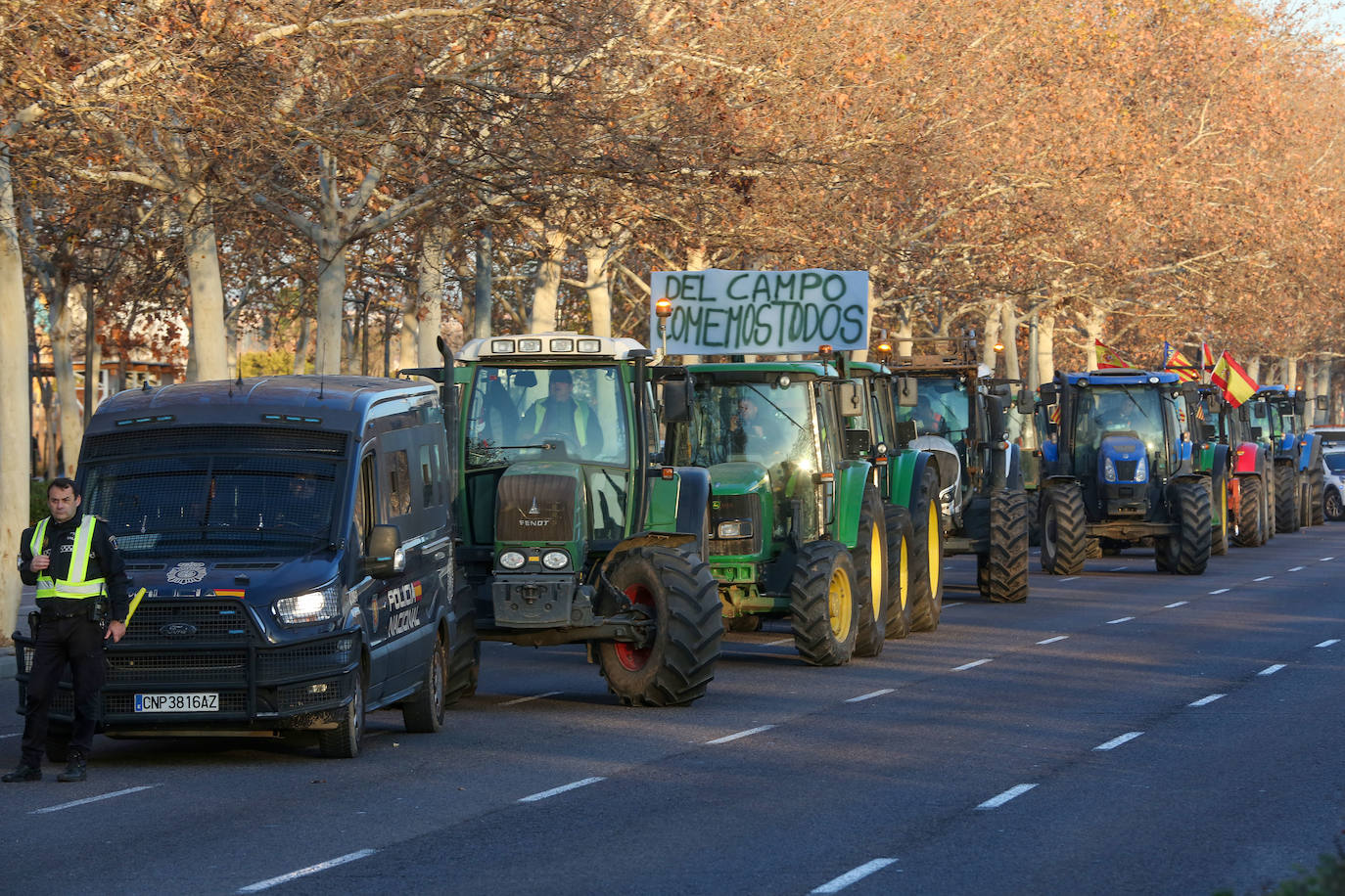 Fotos de la tractorada en Valencia y el resto de España