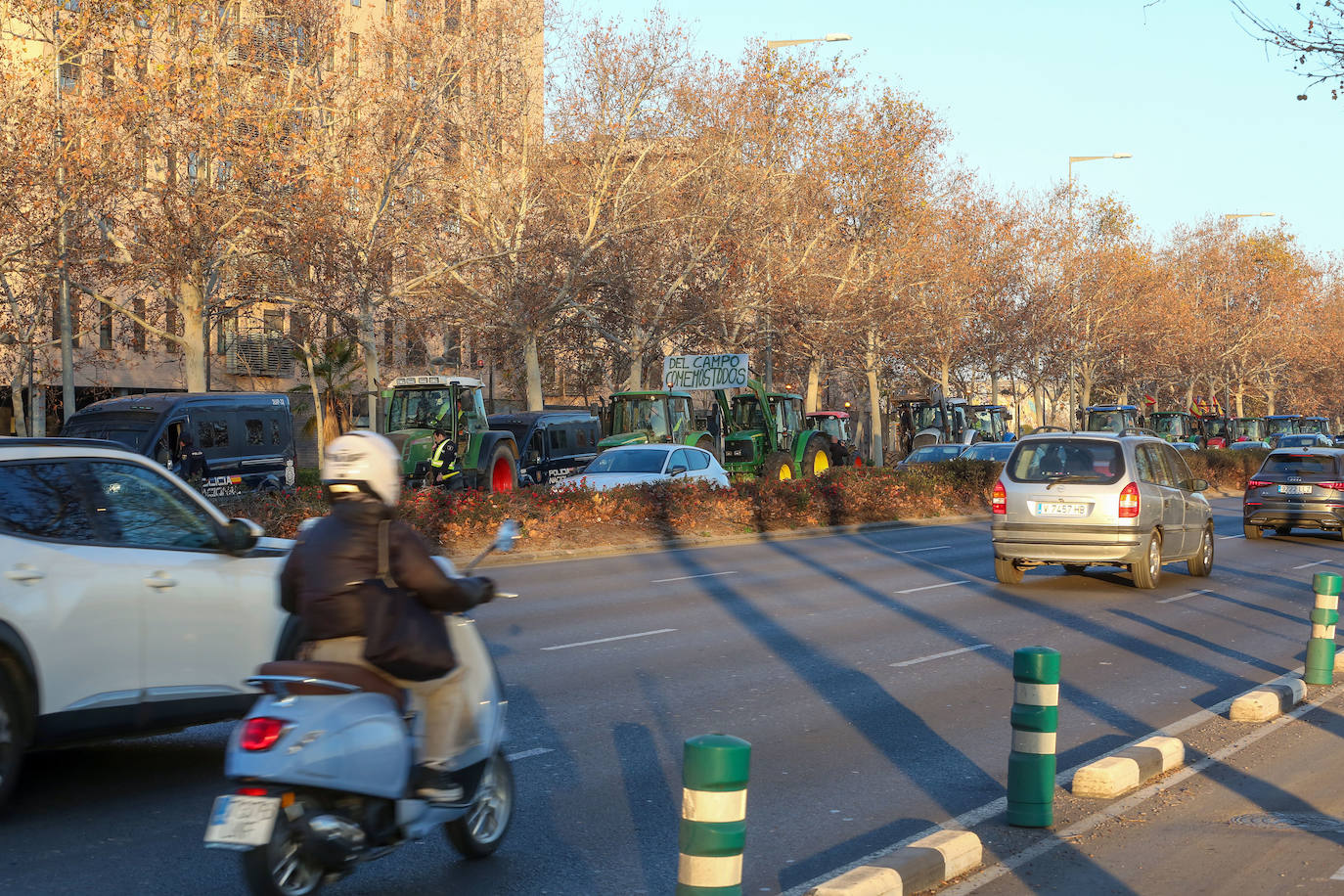 Fotos de la tractorada en Valencia y el resto de España