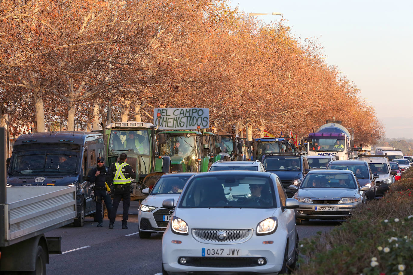 Fotos de la tractorada en Valencia y el resto de España