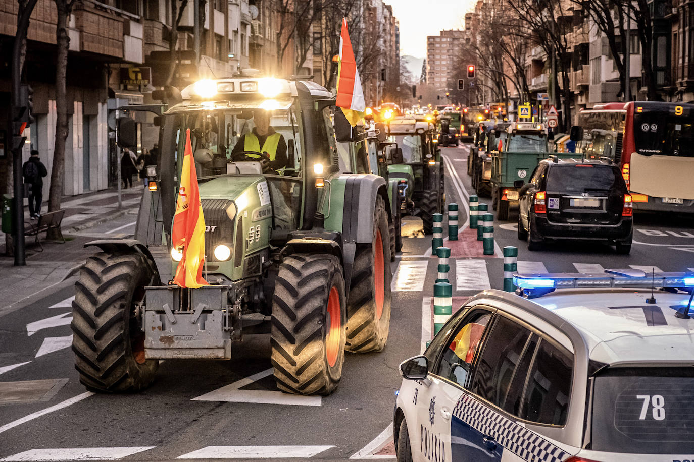 Fotos de la tractorada en Valencia y el resto de España