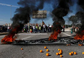 Protestas en el puerto de Castellón.