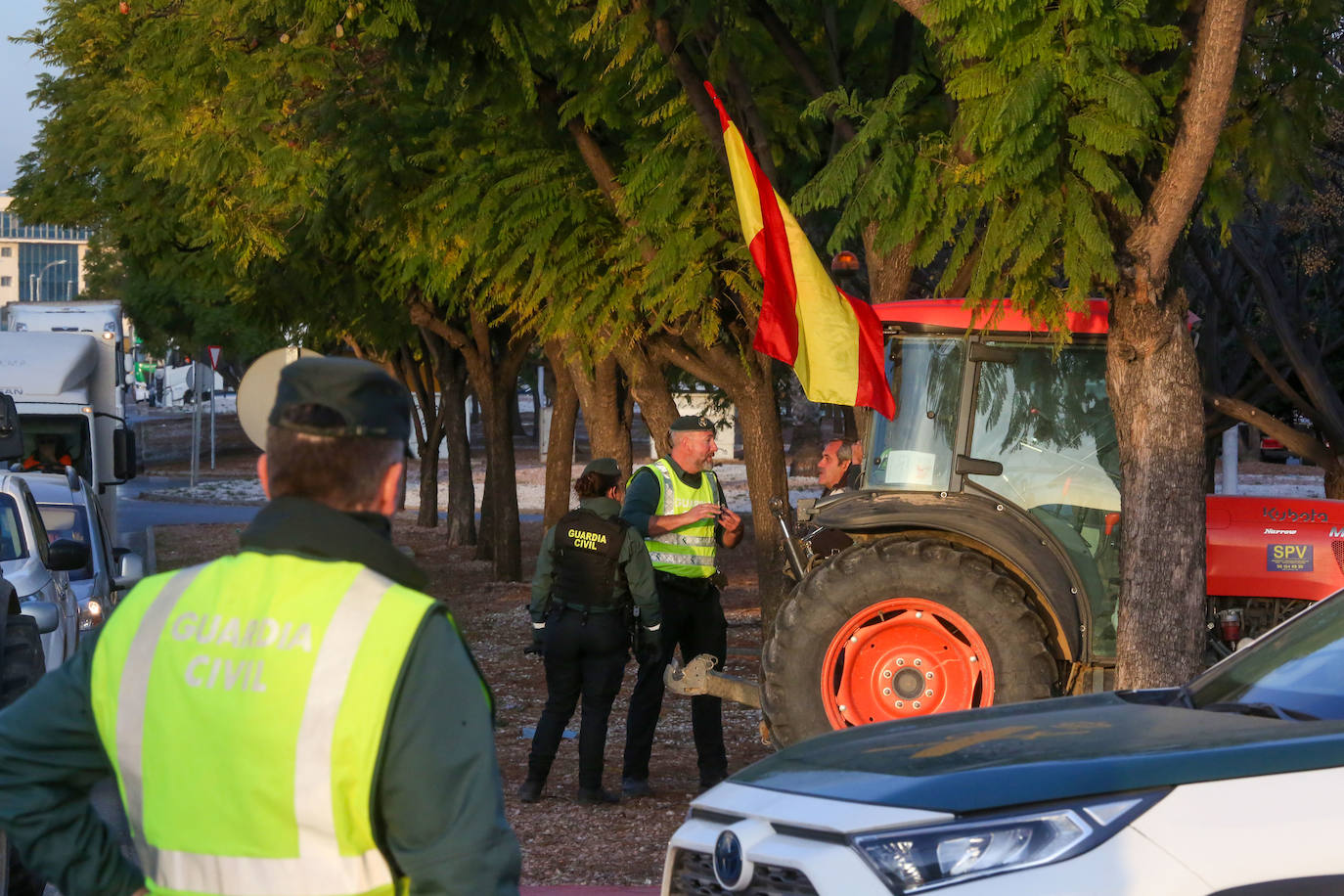 Fotos del tercer día de protestas de los agricultores en Valencia