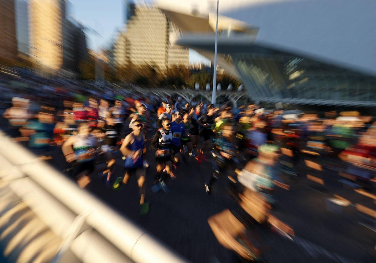 Corredores, en la última edición del Maratón de Valencia.