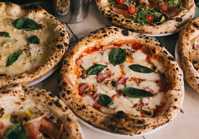 El resultado de las pizzas de Grosso, horneadas a temperatura de 500 grados.