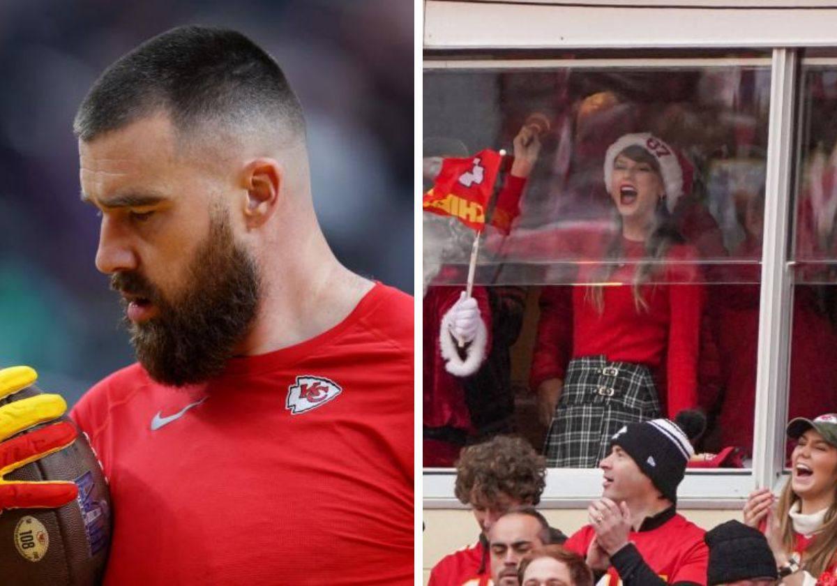 Travis Kelce y Taylor Swift.