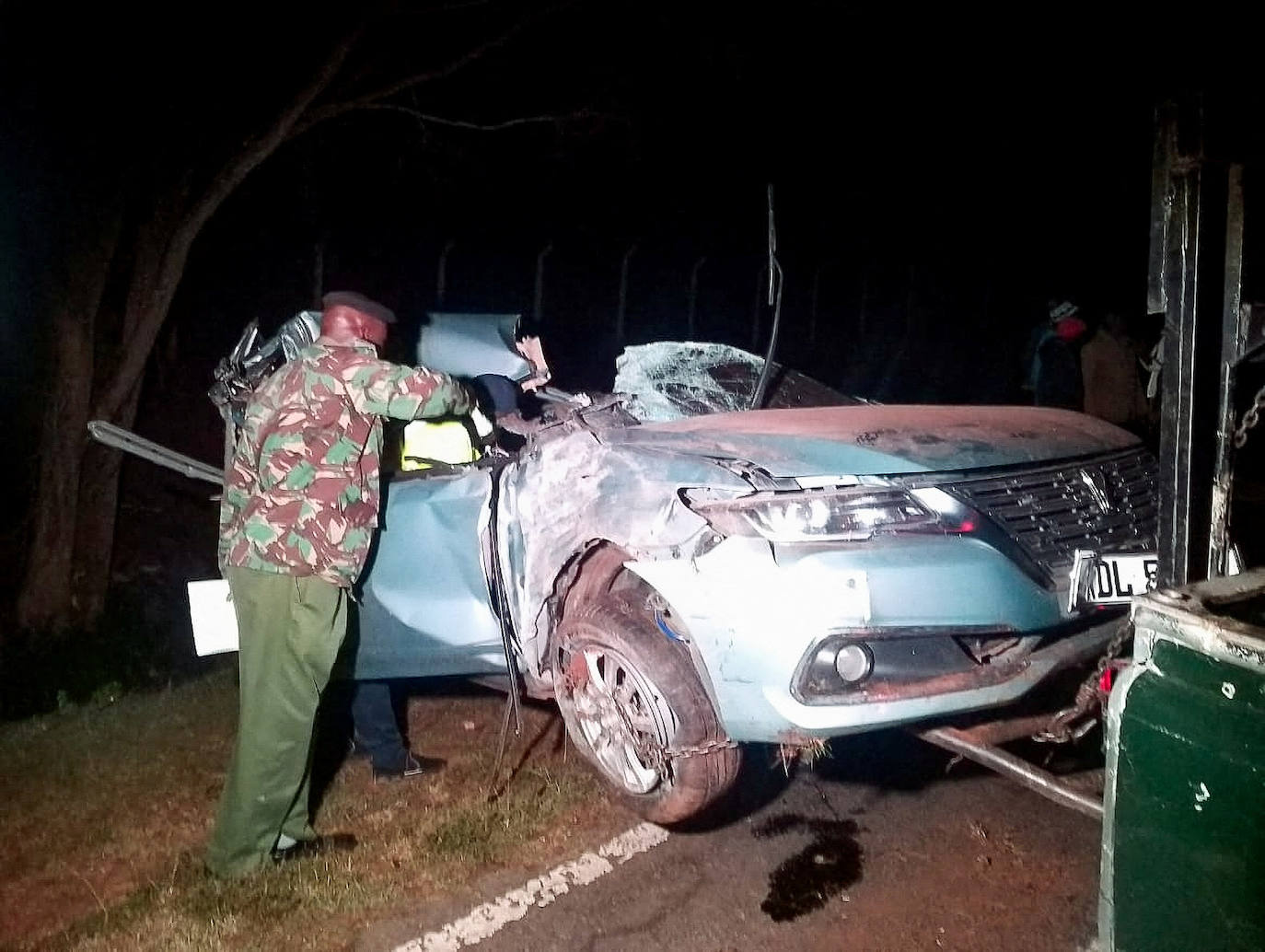 Fotos: así quedó el coche de Kiptum tras el accidente mortal