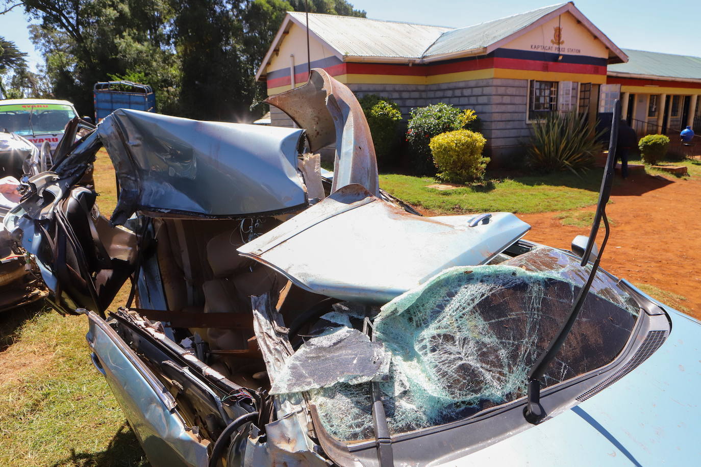 Fotos: así quedó el coche de Kiptum tras el accidente mortal