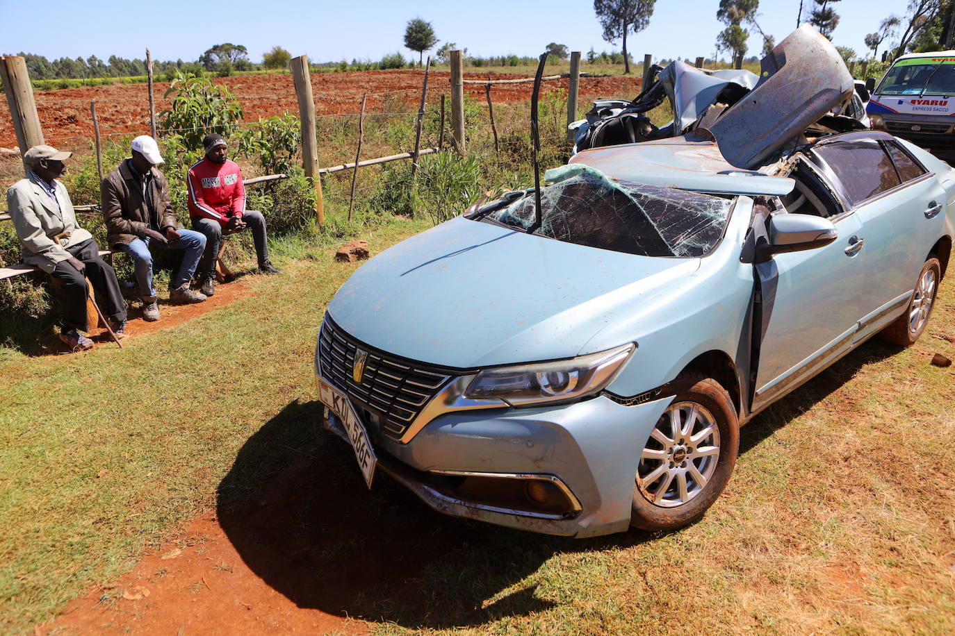 Fotos: así quedó el coche de Kiptum tras el accidente mortal