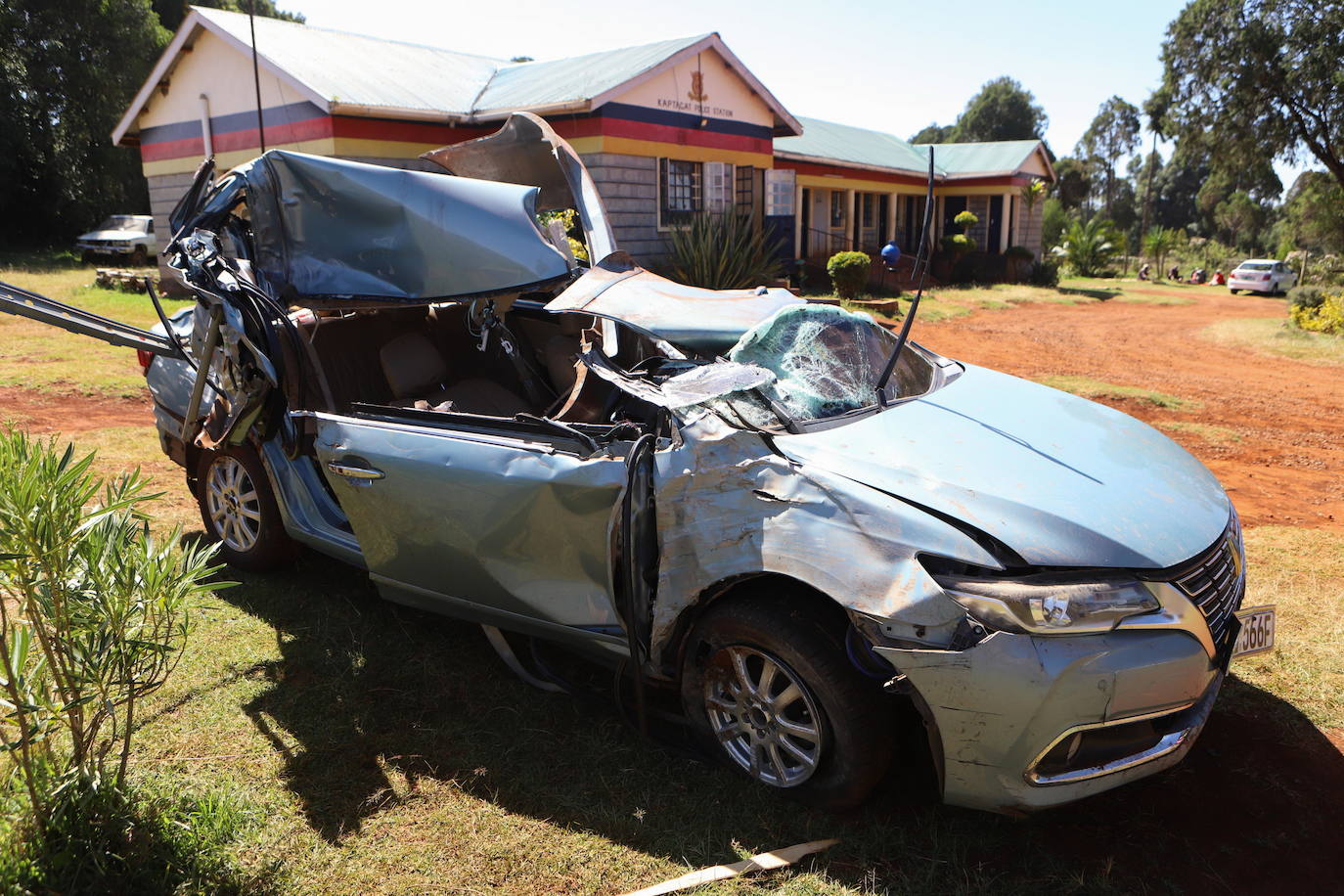 Fotos: así quedó el coche de Kiptum tras el accidente mortal