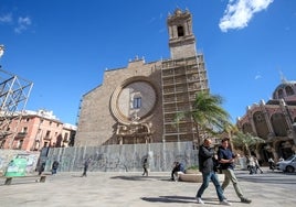 Fachada de los santos Juanes con la 'O' ya recuperada.