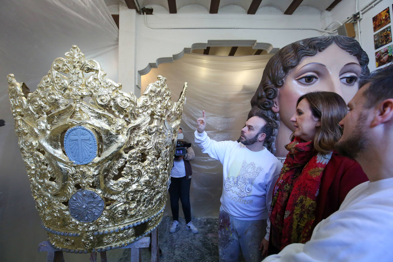 El cadafal de la Virgen culmina su restauración