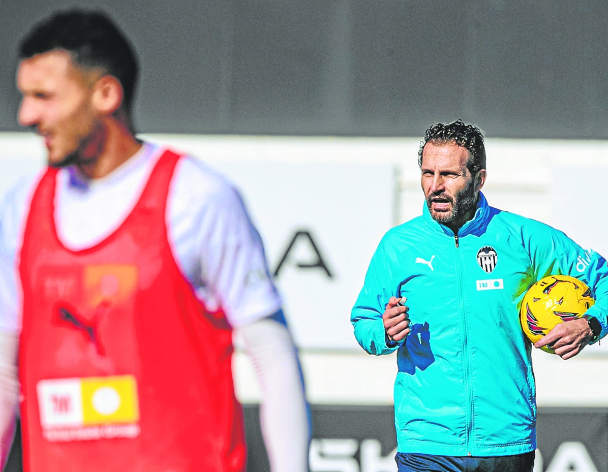 Amallah y Baraja, en un entrenamiento.