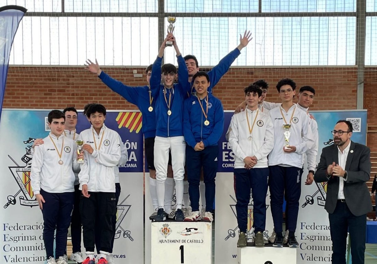 Pódium del campeonato.