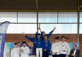 Pódium del campeonato.