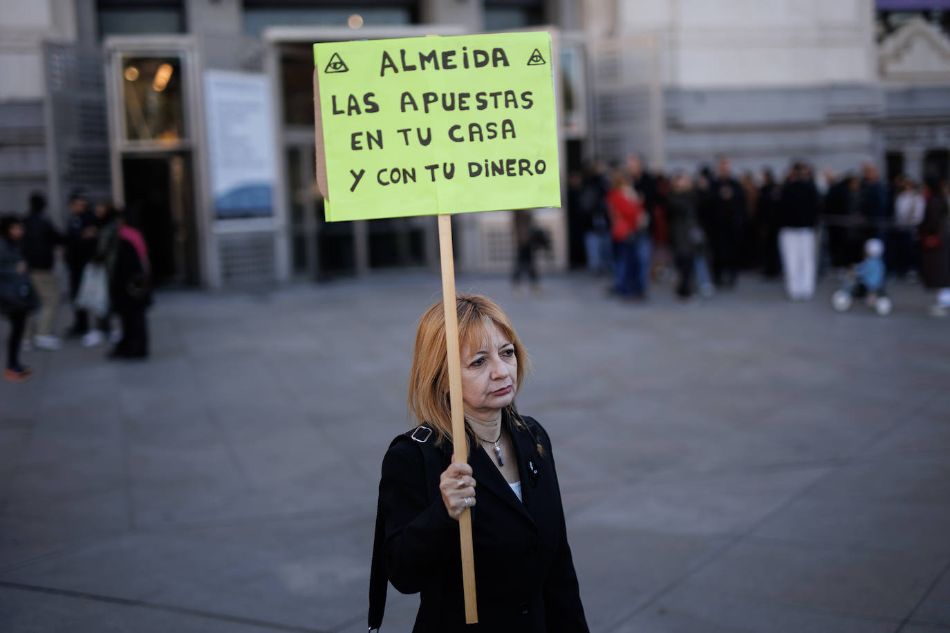 Protesta contra la mascletà en Madrid