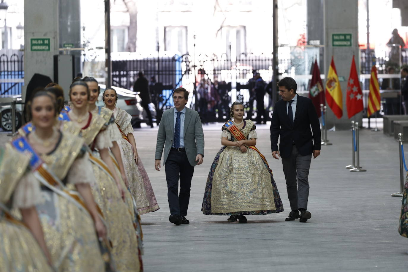 Recepción Oficial a las Falleras Mayores de Valencia en el Ayuntamiento de Madrid