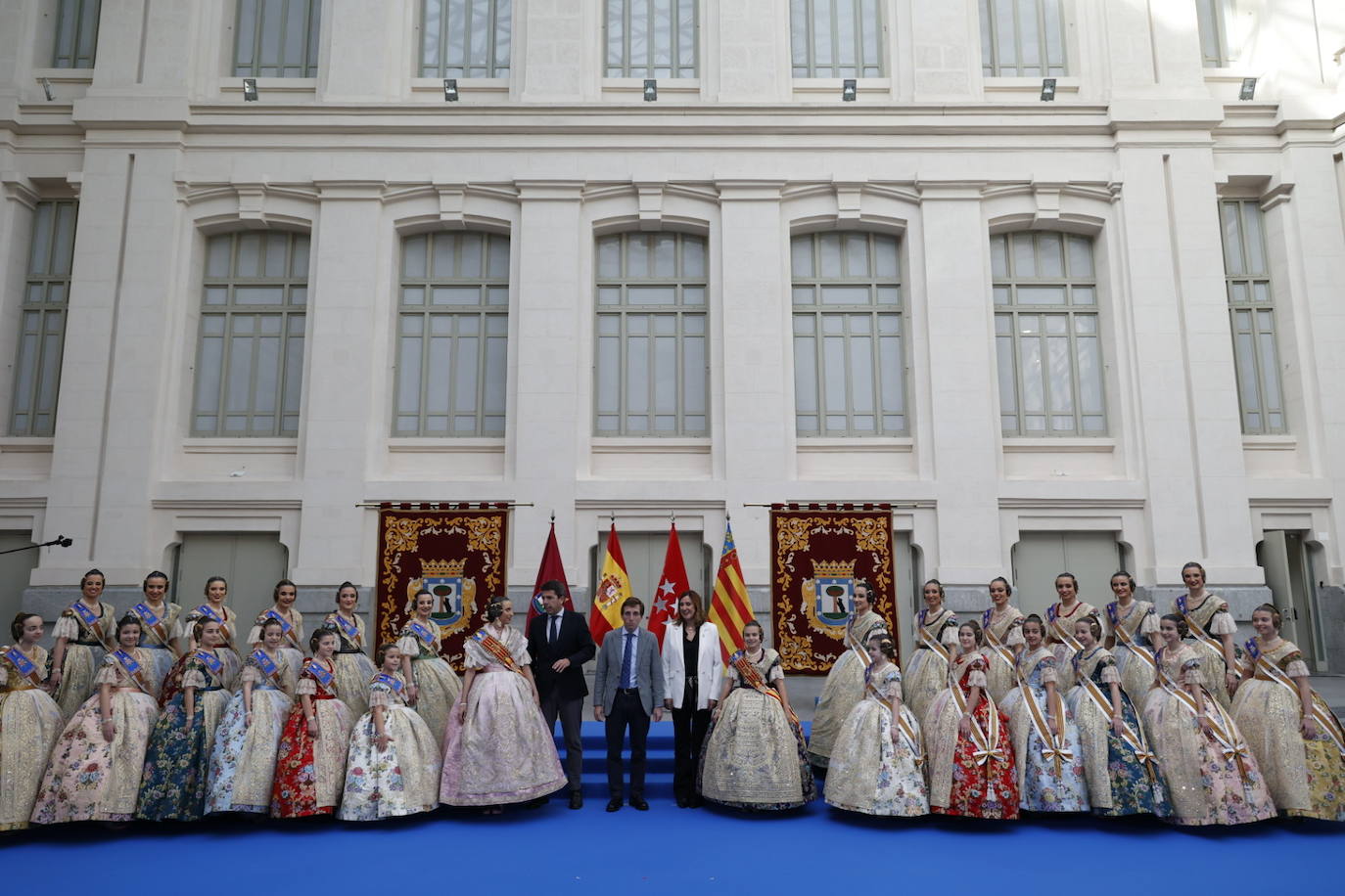 Recepción Oficial a las Falleras Mayores de Valencia en el Ayuntamiento de Madrid