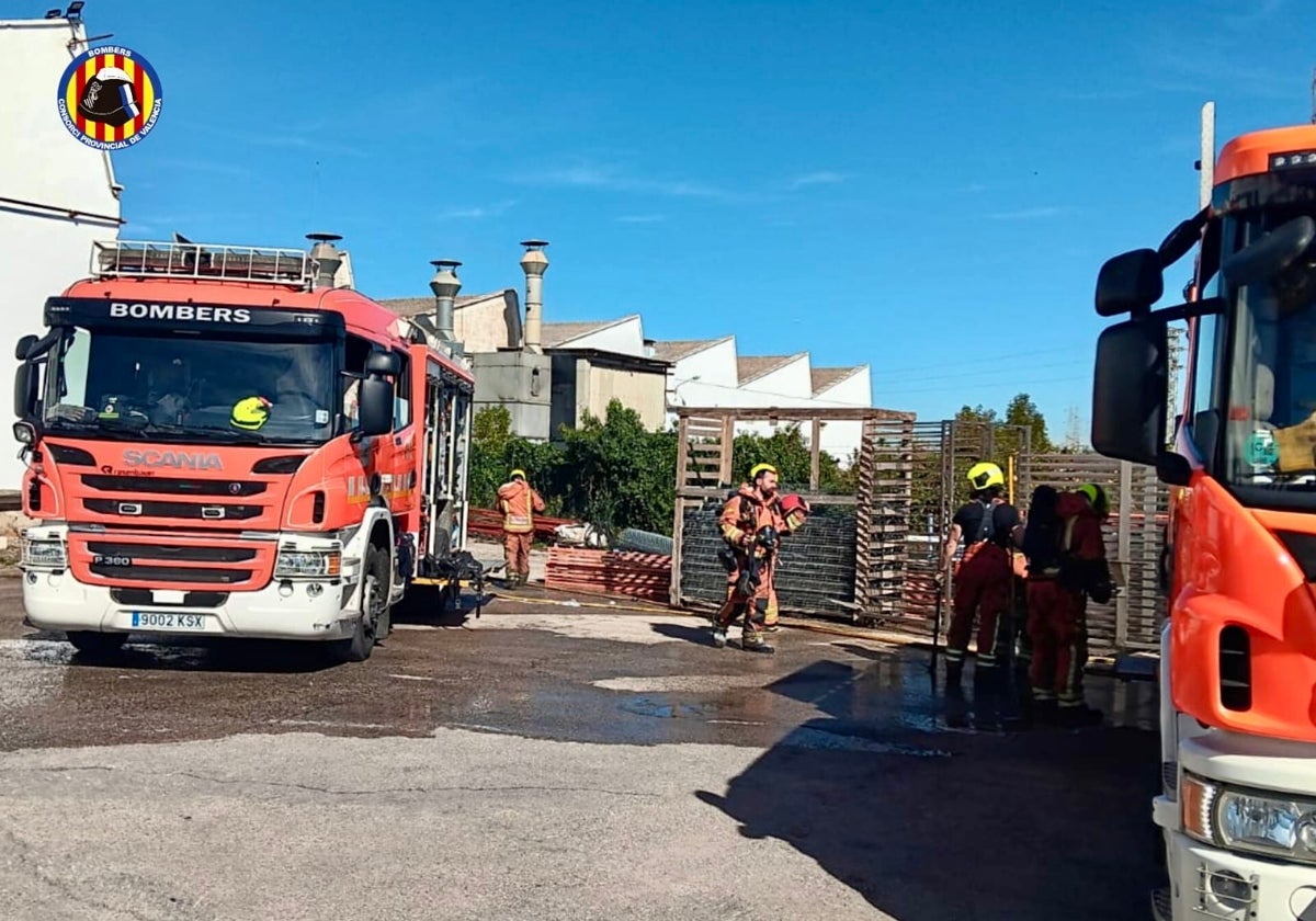 Actuación del Consorcio de Bomberos.