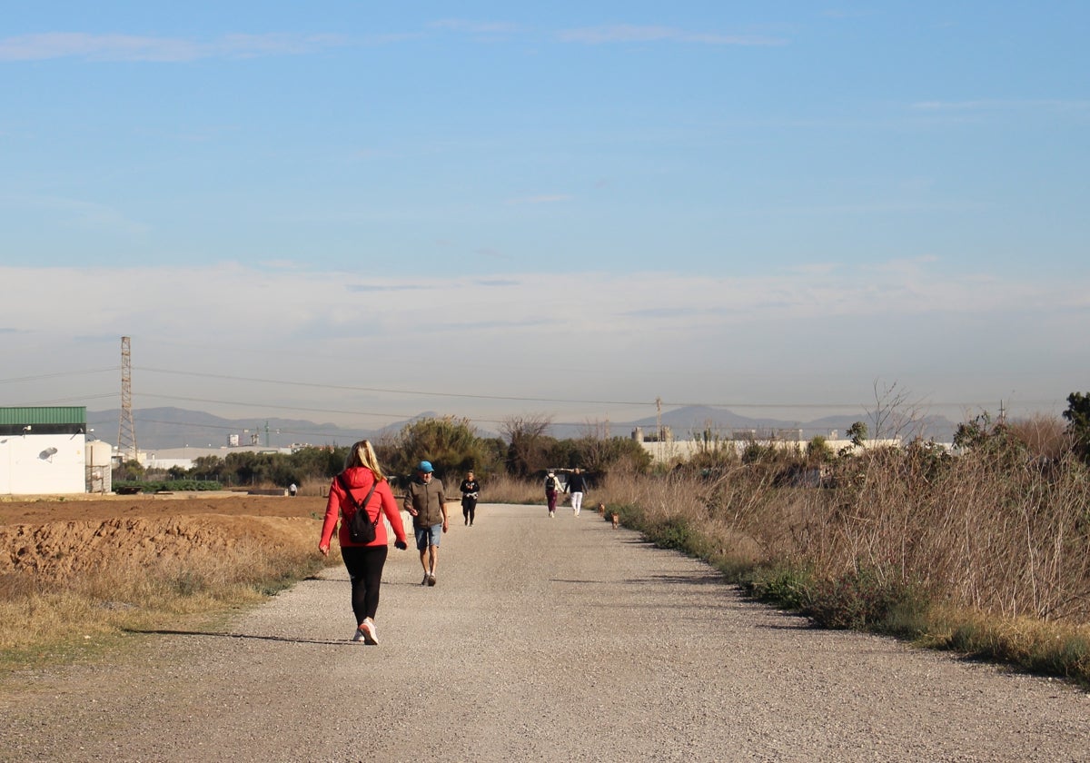 Espacio del nuevo carril bici.