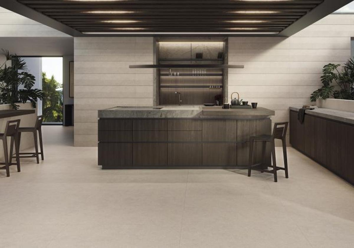 Propuesta de efecto cemento de Porcelanosa.