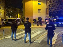 Tres agencias de la Policía Nacional en la redada.