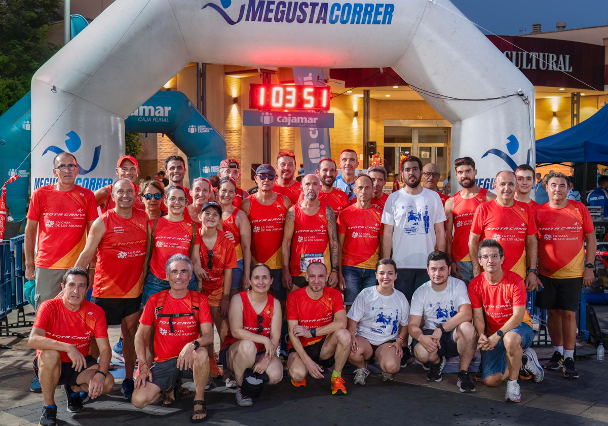 Miembros del club tras una carrera