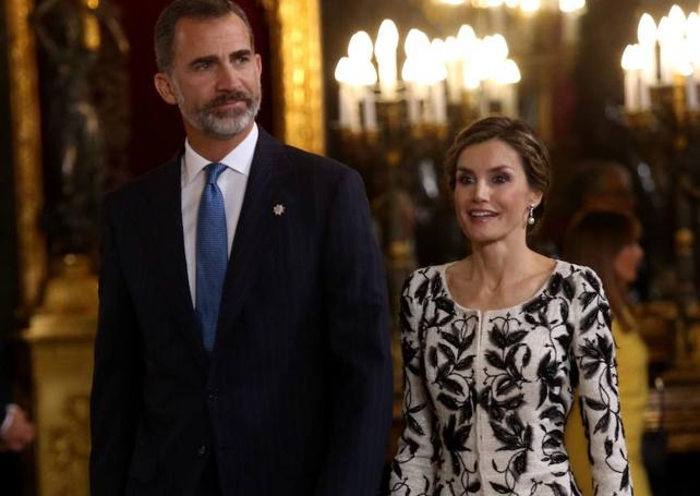 El rey Felipe VI y la reina Letizia el Día de la Hispanidad de 2016