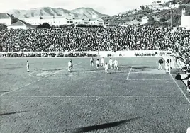 Imagen panorámica del antiguo Los Cármenes durante el partido de semifinales ante el Valencia.