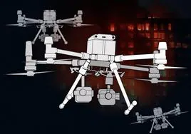 Drones, los ojos donde los bomberos no llegan