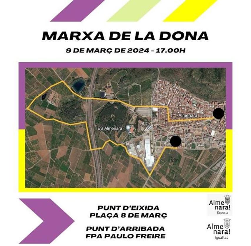 Almenara abre las inscripciones para la Marxa de la Dona del próximo 9 de marzo