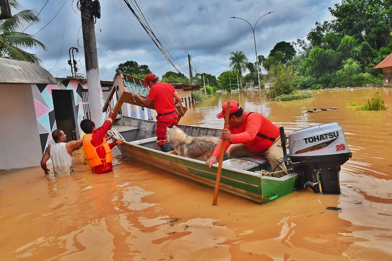 Fotos: la lluvia destroza Bolivia