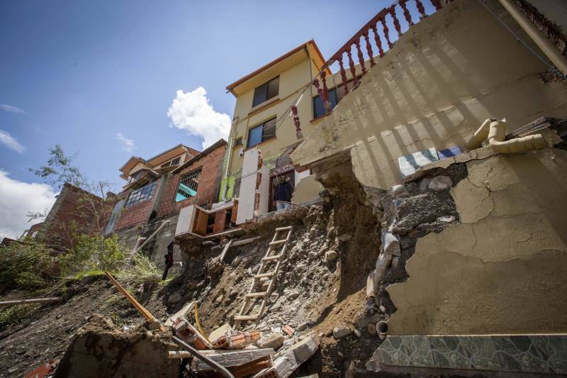 Fotos: la lluvia destroza Bolivia