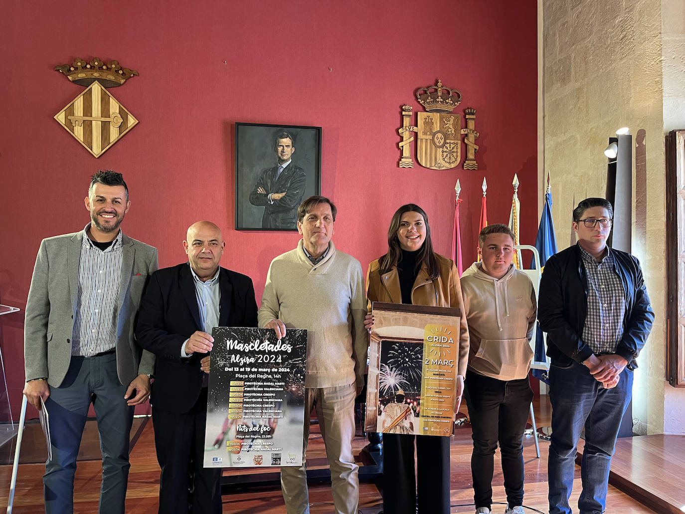 Presentación de la programación pirotécnica de Alzira.