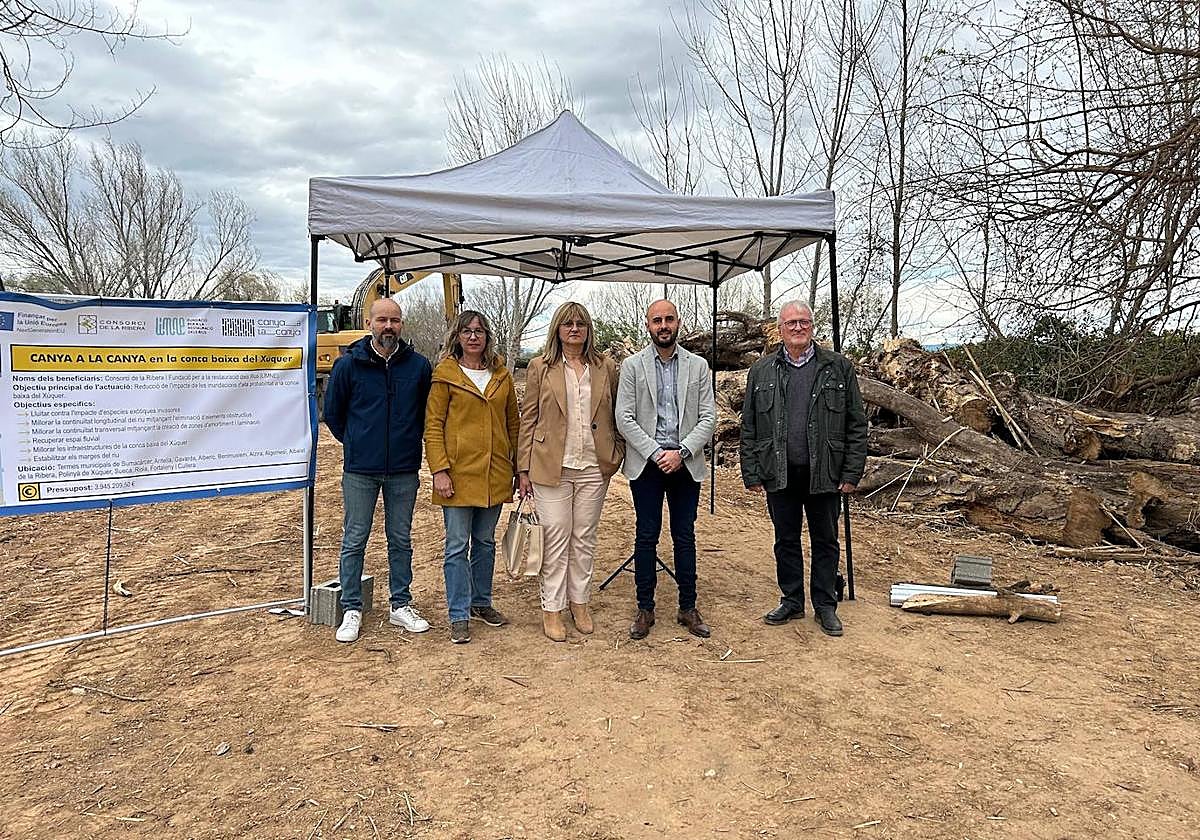 Visita a los trabajos en Algemesí.