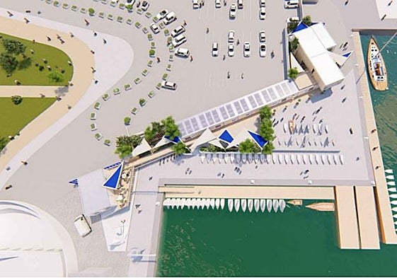 Boceto aéreo de la Marina.