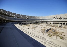 Interior del nuevo estadio del Valencia.