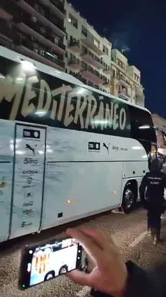 Así ha sido la llegada del Valencia a Mestalla