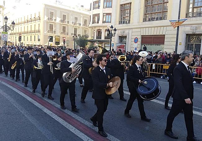 Entrada de la Agrupación Musical Santa Cecilia del Grao.