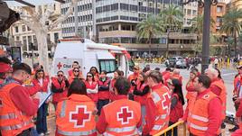 Equipo de la Cruz Roja.