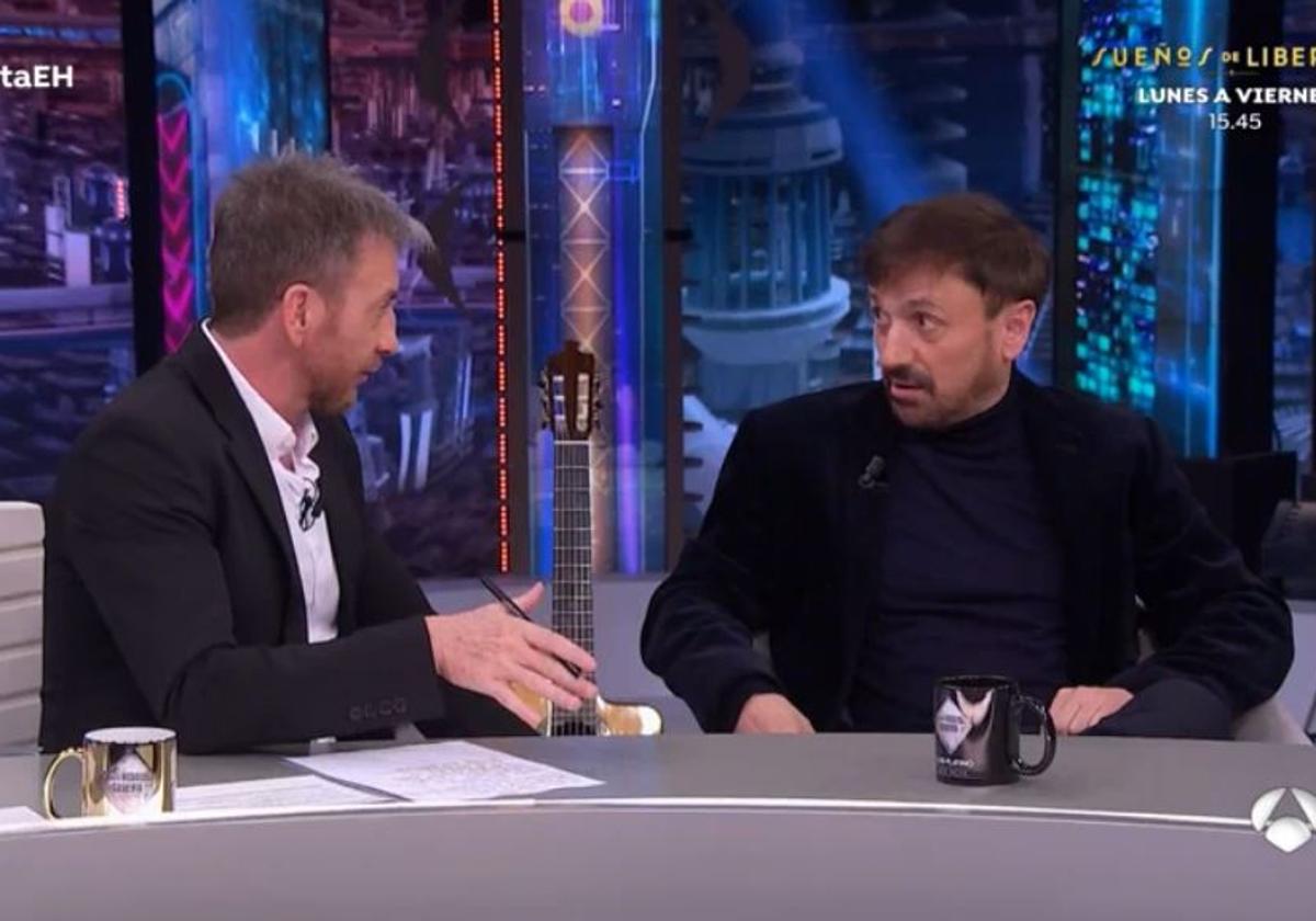 Pablo Motos y José Mota, este lunes, en 'El Hormiguero'.