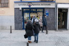 Una administración de Lotería en una imagen de archivo.